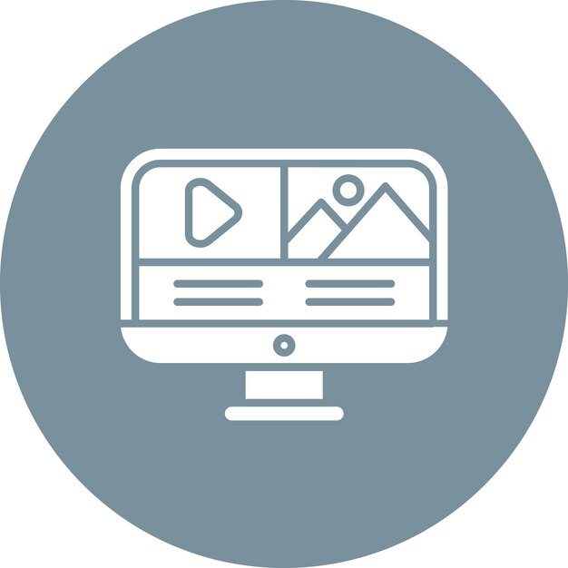 Imagen vectorial de icono de editor de video Se puede usar para Digital Nomad