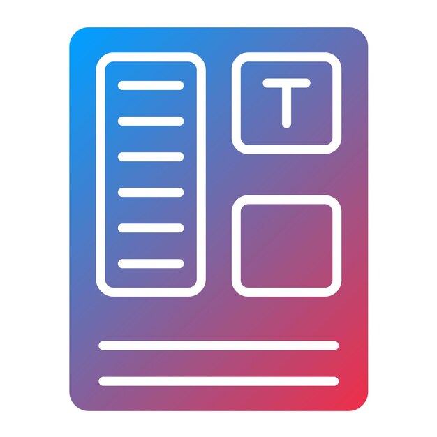 Imagen vectorial de icono editorial Se puede utilizar para la agencia de modelos