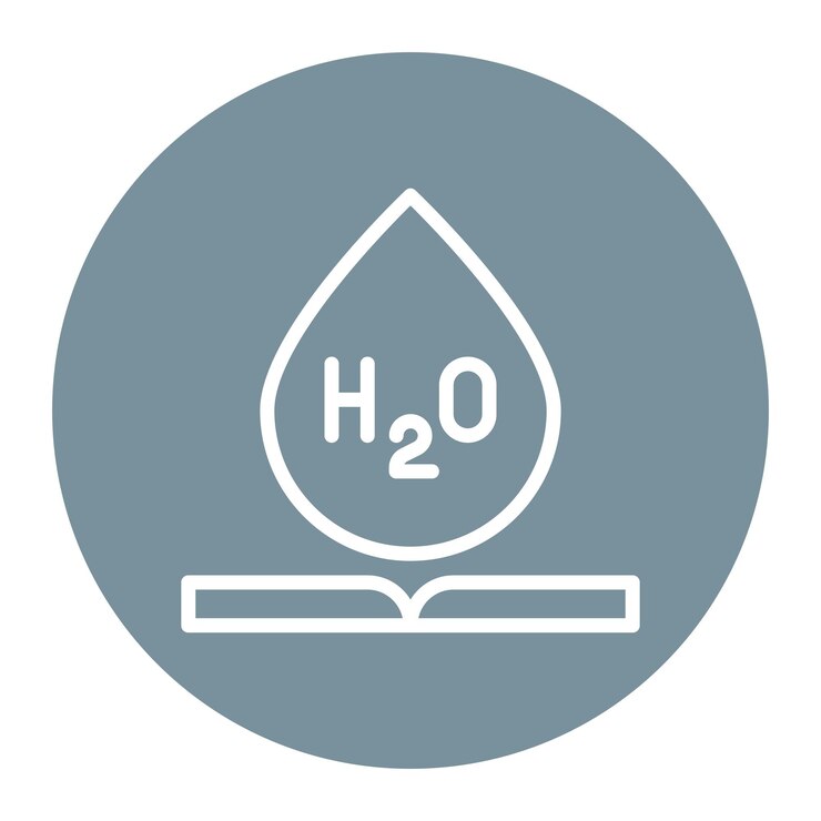 Vector imagen vectorial del icono de la educación del agua se puede usar para la crisis del agua