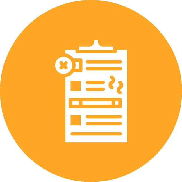 Imagen vectorial del icono de la educación sobre el tabaquismo Se puede utilizar para el tabaqueo