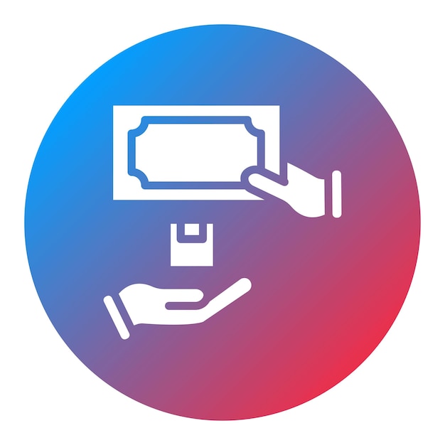 Imagen vectorial del icono de efectivo en la entrega Se puede utilizar para la tienda web