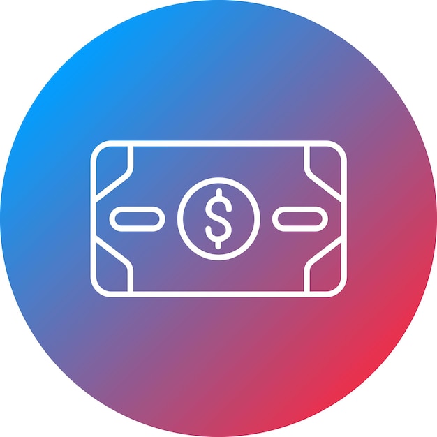 La imagen vectorial del icono de efectivo se puede utilizar para la contabilidad