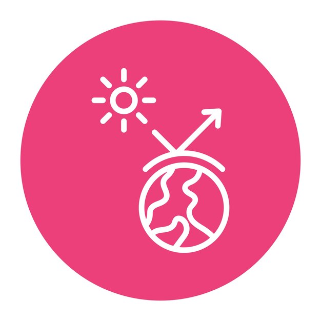 Imagen vectorial del icono del efecto invernadero Se puede utilizar para el calentamiento global