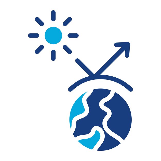 Imagen vectorial del icono del efecto invernadero Se puede utilizar para el calentamiento global