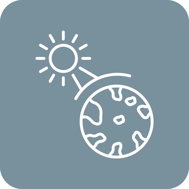 Imagen vectorial del icono del efecto invernadero Puede utilizarse para la energía renovable