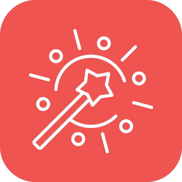 Imagen vectorial de icono de efecto mágico Se puede utilizar para el diseño