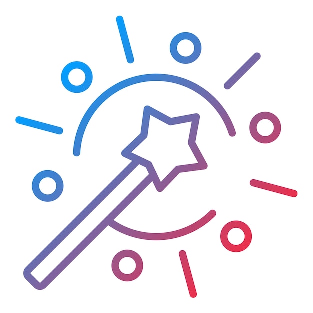 Imagen vectorial de icono de efecto mágico Se puede utilizar para el diseño
