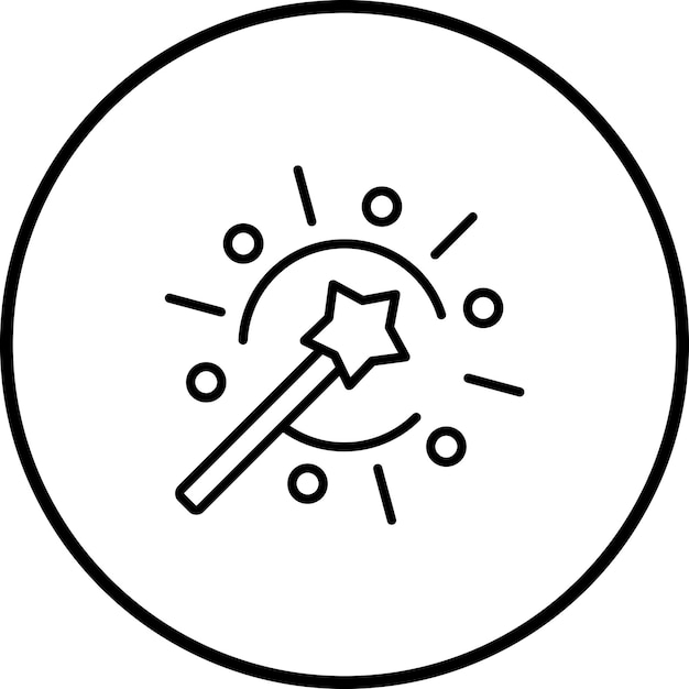 Imagen vectorial de icono de efecto mágico Se puede utilizar para el diseño