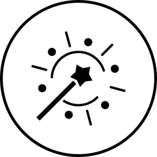 Imagen vectorial de icono de efecto mágico Se puede utilizar para el diseño