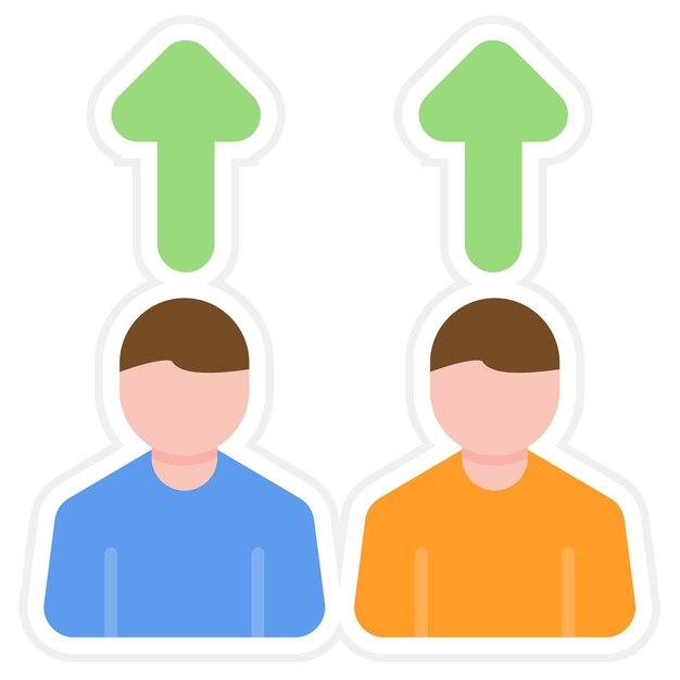 Imagen vectorial del icono de eficiencia del equipo Se puede utilizar para la gestión empresarial