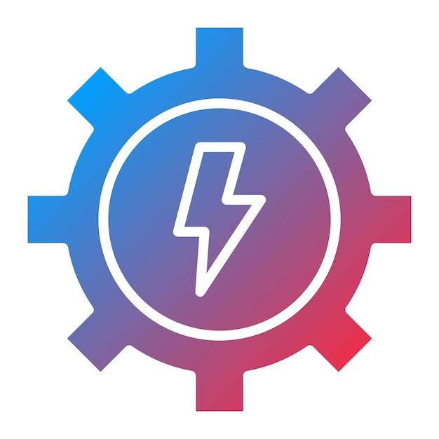 Imagen vectorial del icono de eficiencia Puede utilizarse para la energía renovable