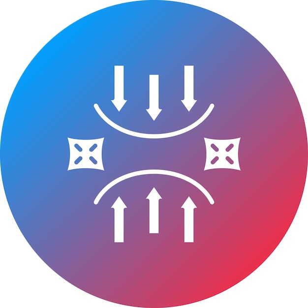 La imagen vectorial del icono de elasticidad se puede utilizar para la física