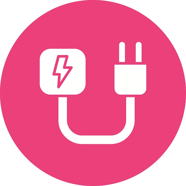 Imagen vectorial del icono de electricidad Se puede utilizar para la energía renovable