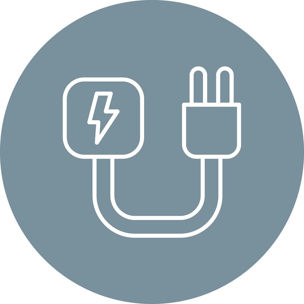 Imagen vectorial del icono de electricidad Se puede utilizar para la energía renovable