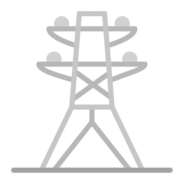 Imagen vectorial del icono de electricidad Se puede utilizar para la fabricación