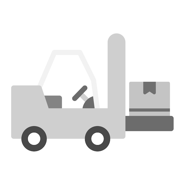 Imagen vectorial del icono del elevador de horquilla Puede utilizarse para la fabricación