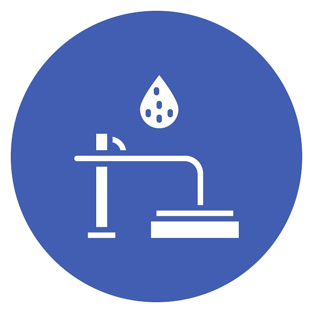 Imagen vectorial del icono de eliminación de lodos Puede utilizarse para el tratamiento del agua