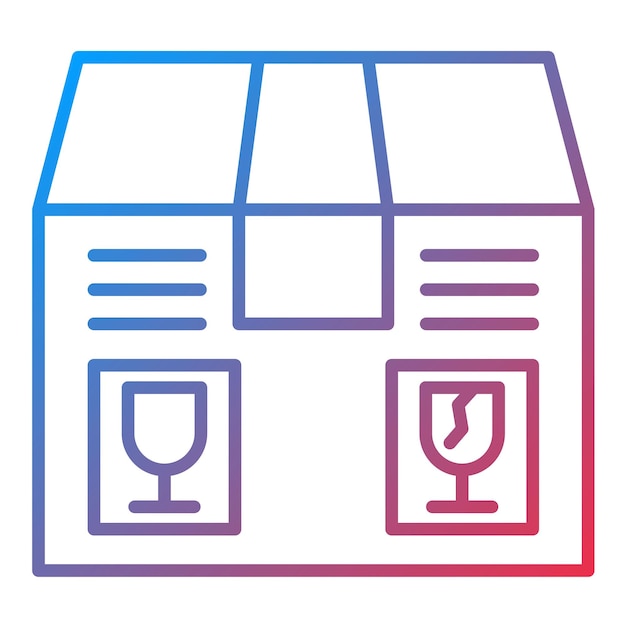 Imagen vectorial del icono de embalaje Se puede utilizar para la redacción