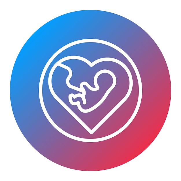 Imagen vectorial del icono del embarazo Se puede utilizar para la maternidad
