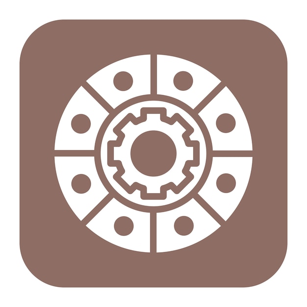 La imagen vectorial del icono de embrague se puede utilizar para Luxury