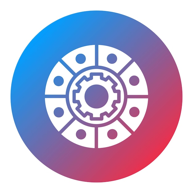 La imagen vectorial del icono de embrague se puede utilizar para Luxury