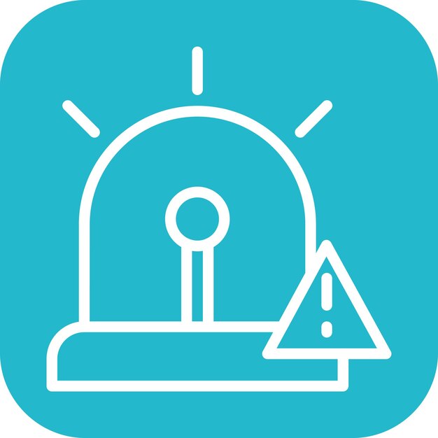 Imagen vectorial del icono de emergencia Se puede utilizar para el hogar de ancianos