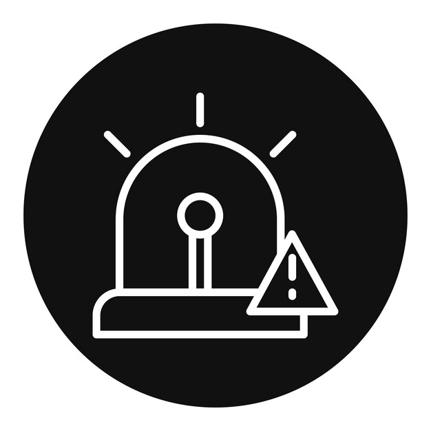 Imagen vectorial del icono de emergencia Se puede utilizar para el hogar de ancianos