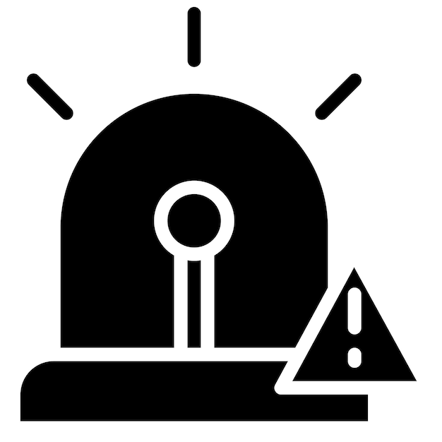 Imagen vectorial del icono de emergencia Se puede utilizar para el hogar de ancianos