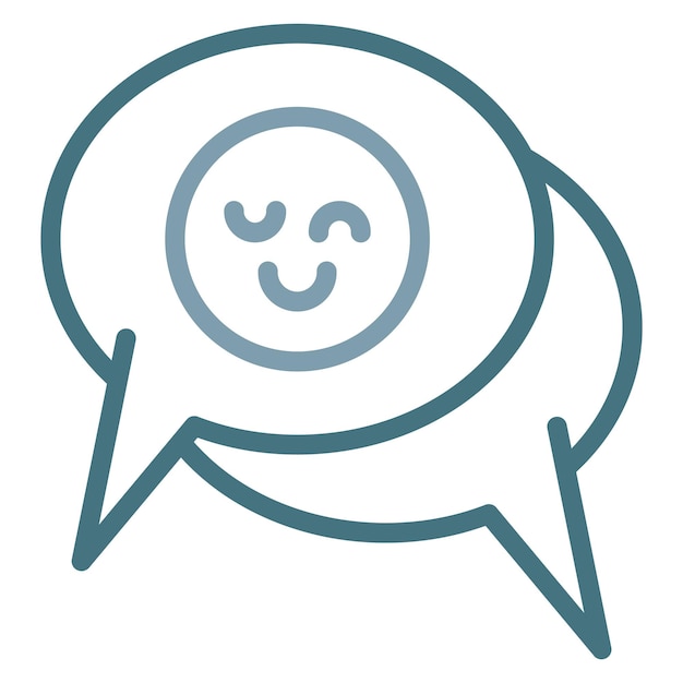 Imagen vectorial de icono de emoticon de chat Se puede usar para aplicaciones de citas
