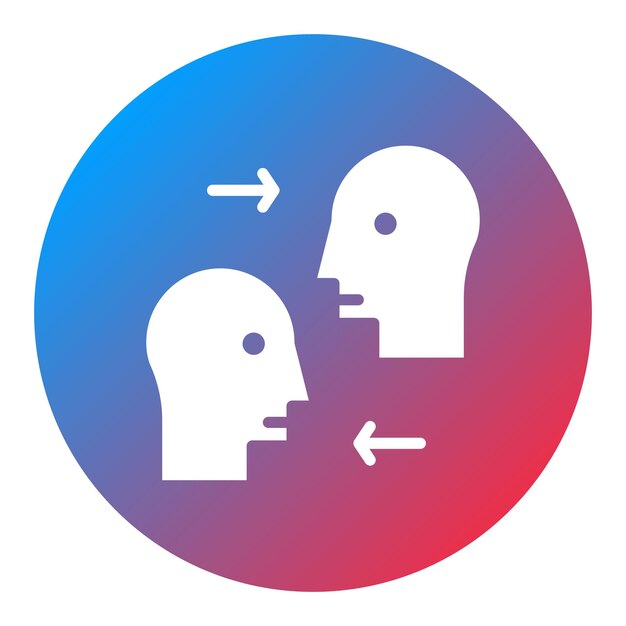 Imagen vectorial de icono de empatía Se puede usar para Amistad