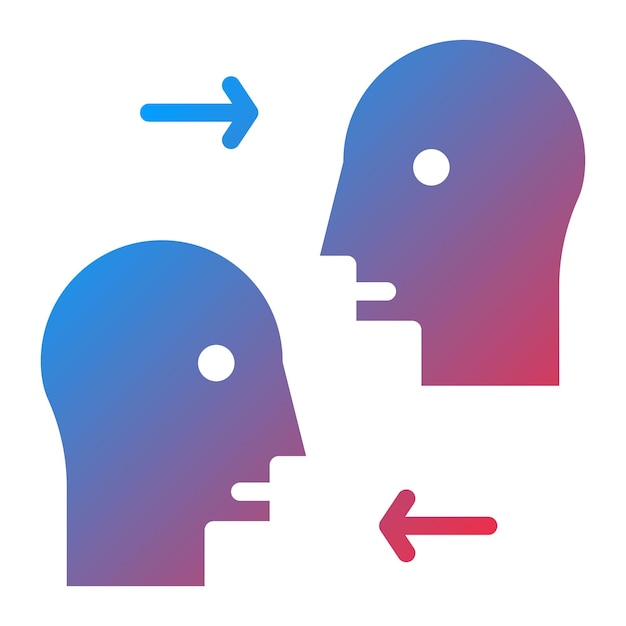 Imagen vectorial de icono de empatía Se puede usar para Amistad
