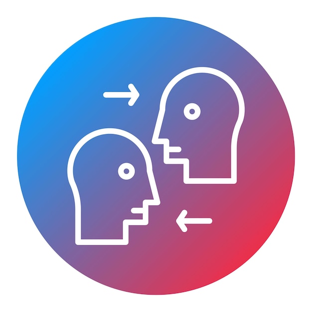 Imagen vectorial de icono de empatía Se puede usar para Amistad