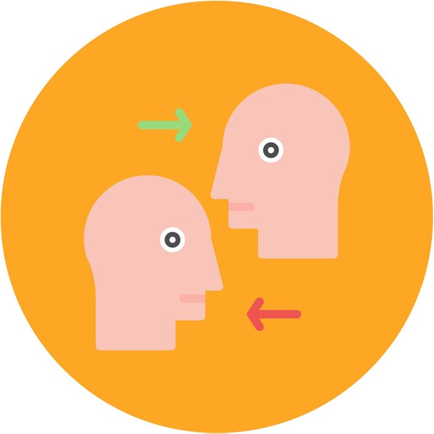 Imagen vectorial de icono de empatía Se puede usar para Amistad