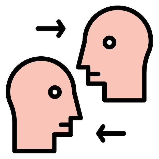 Imagen vectorial de icono de empatía Se puede usar para Amistad