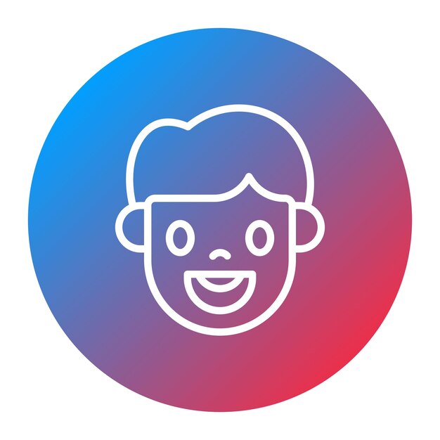 Imagen vectorial de icono empático Se puede usar para emociones humanas