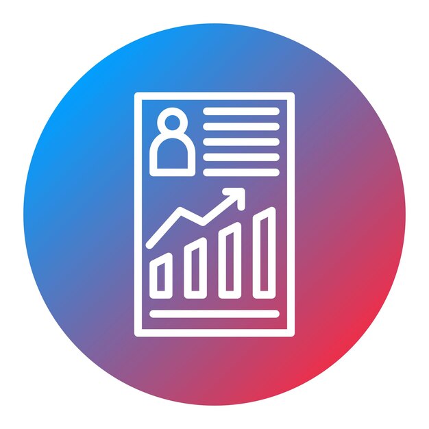 Imagen vectorial del icono de Empleado Analytics Se puede usar para Cyberpunk