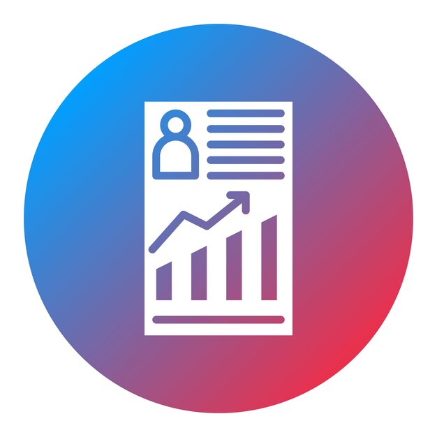 Imagen vectorial del icono de Empleado Analytics Se puede usar para Cyberpunk