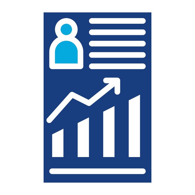 Imagen vectorial del icono de Empleado Analytics Se puede usar para Cyberpunk