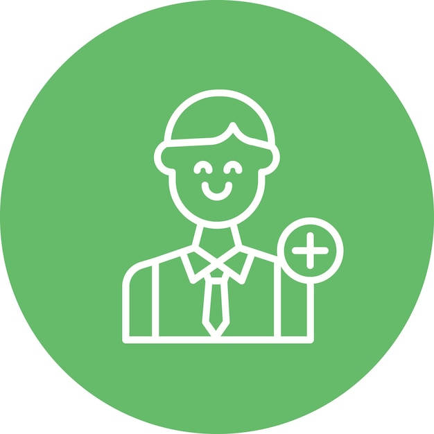 Imagen vectorial del icono del empleado Se puede utilizar para Gig Economy