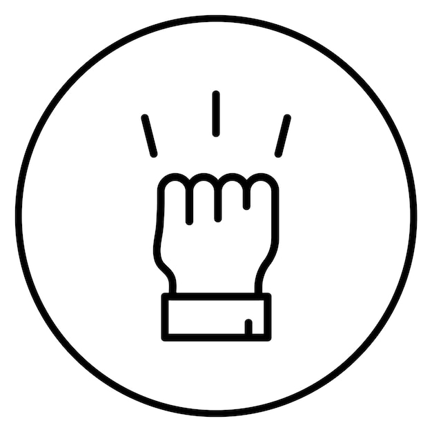 Imagen vectorial de icono de empoderamiento Se puede utilizar para la justicia social