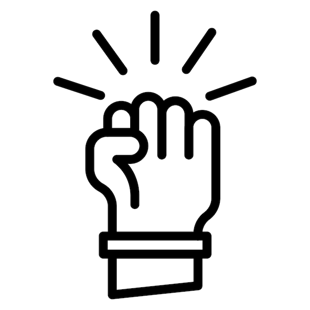 Imagen vectorial del icono de empoderamiento Se puede utilizar para los valores básicos
