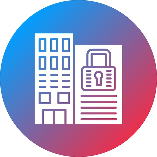 Imagen vectorial del icono de la empresa privada Puede utilizarse para la contabilidad