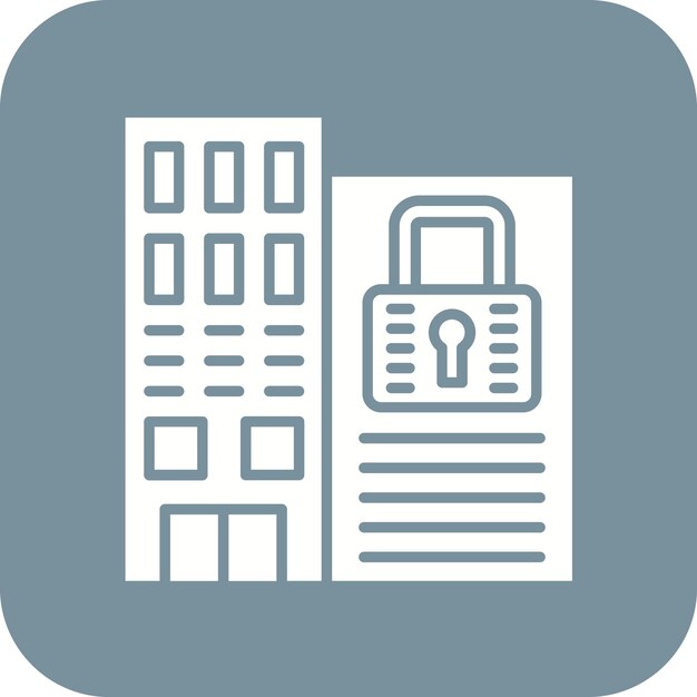 Imagen vectorial del icono de la empresa privada Puede utilizarse para la contabilidad
