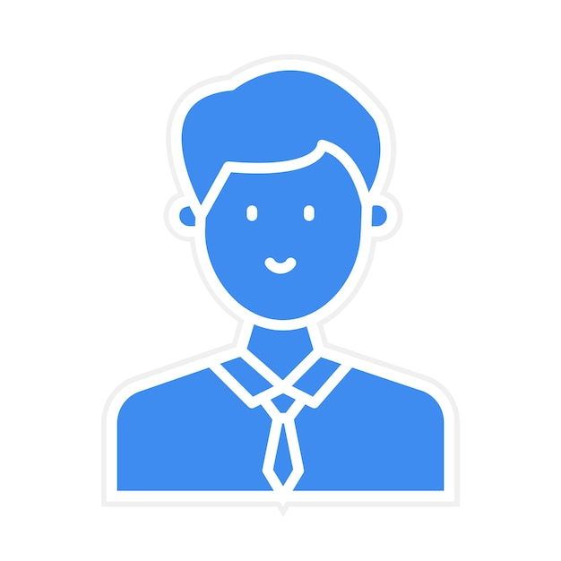Imagen vectorial de icono de empresario Se puede usar para humanos