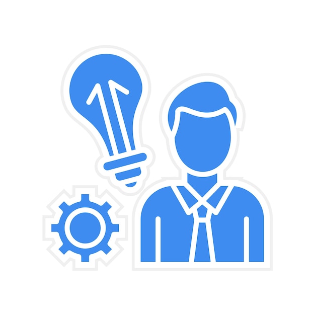 Imagen vectorial del icono del empresario Se puede utilizar para el emprendimiento
