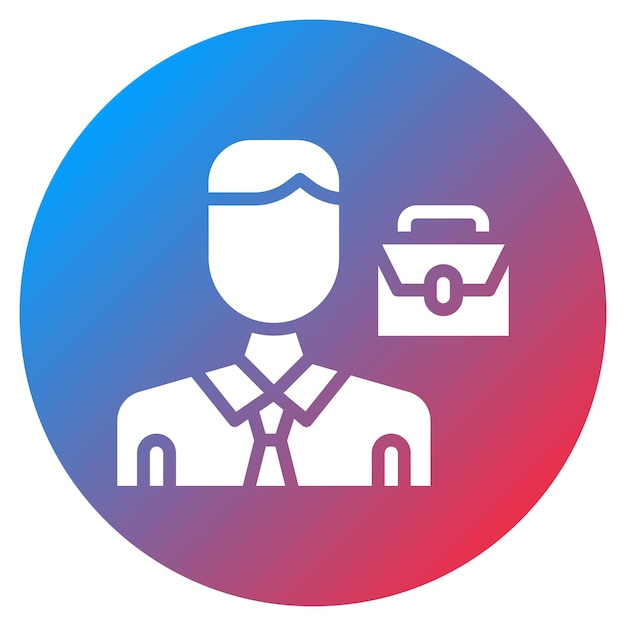 Imagen vectorial del icono del empresario Se puede utilizar para las tribus urbanas