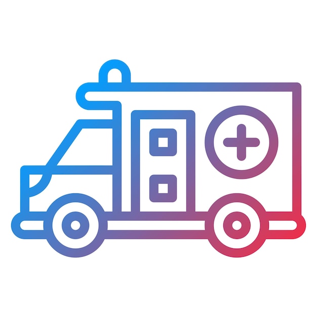 Imagen vectorial del icono del EMS Puede utilizarse para los Servicios Públicos