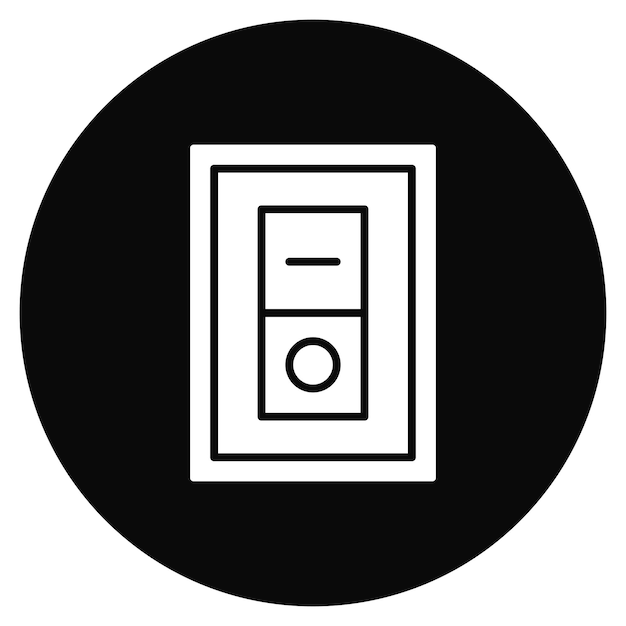 Imagen vectorial del icono de encendido y apagado Se puede utilizar para herramientas eléctricas