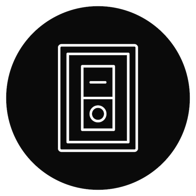 Imagen vectorial del icono de encendido y apagado Se puede utilizar para herramientas eléctricas