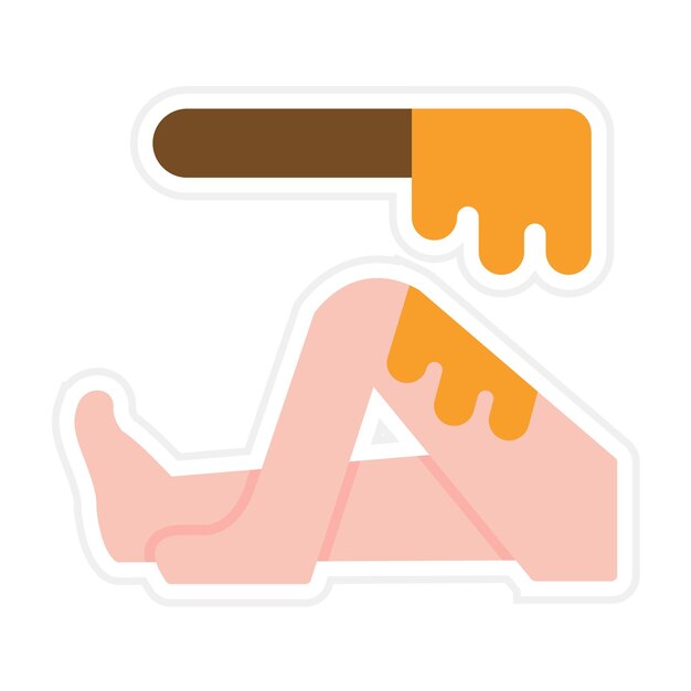 Imagen vectorial de icono de encerado Se puede usar para Spa